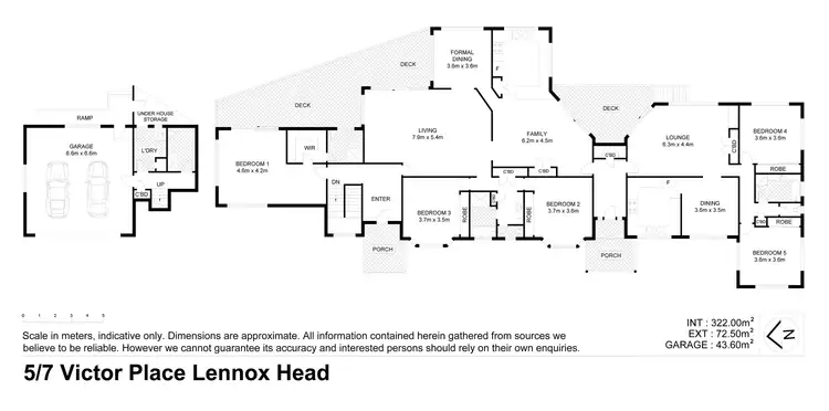 Floorplan of Homely house listing, 5-7 Victor Place, Lennox Head NSW 2478