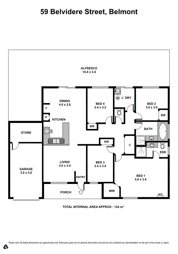 Floorplan of Homely house listing, 59 Belvidere Street, Belmont WA 6104