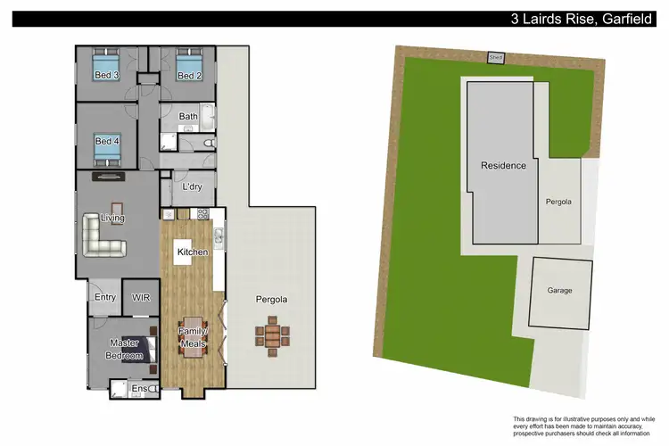 Floorplan of Homely house listing, 3 Lairds Rise, Garfield VIC 3814