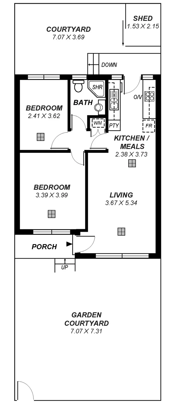 Floorplan of Homely unit listing, 25 Galway Grove, Tranmere SA 5073