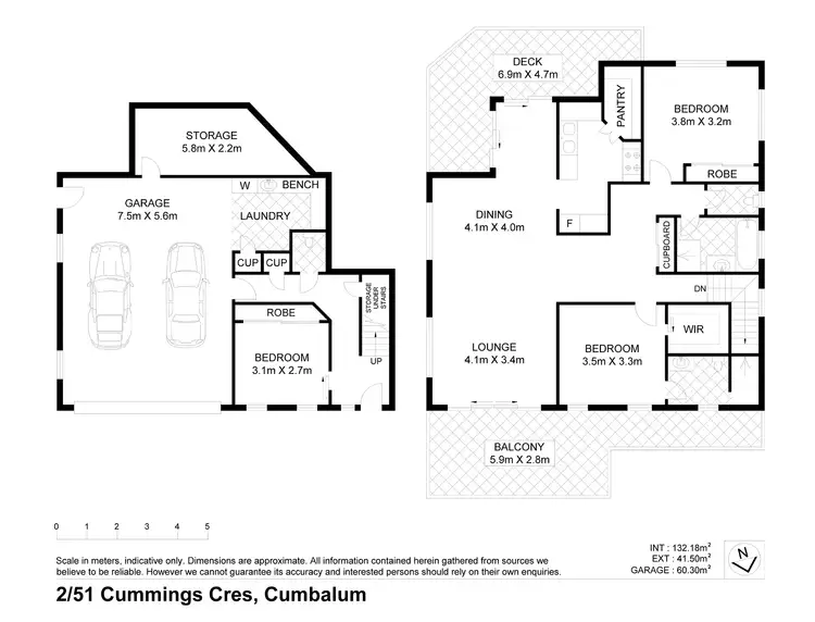 Floorplan of Homely semi-detached listing, 2/51 Cummings Crescent, Ballina NSW 2478