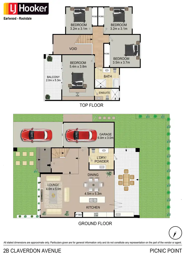 Floorplan of Homely semi-detached listing, 2B Claverdon Avenue, Picnic Point NSW 2213