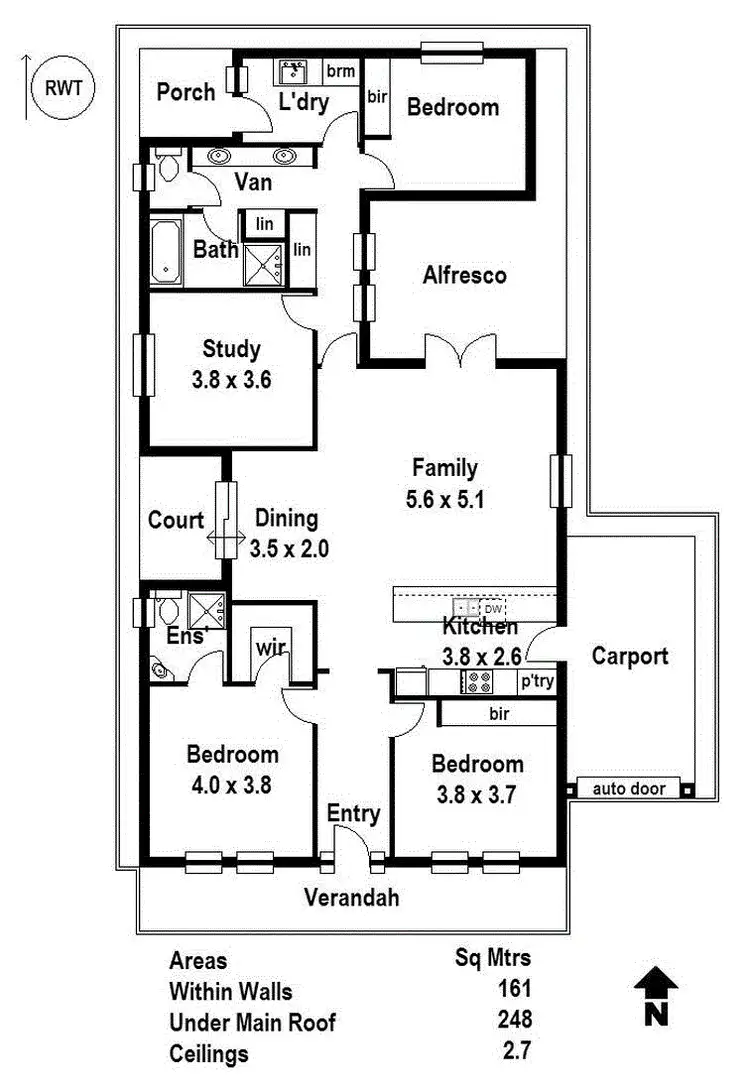 Floorplan of Homely house listing, 5 Ongloe Close, Mount Barker SA 5251