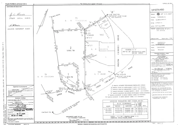 Floorplan of Homely land listing, Lots 2 & 2 Upper Warrell Creek Road, Macksville NSW 2447