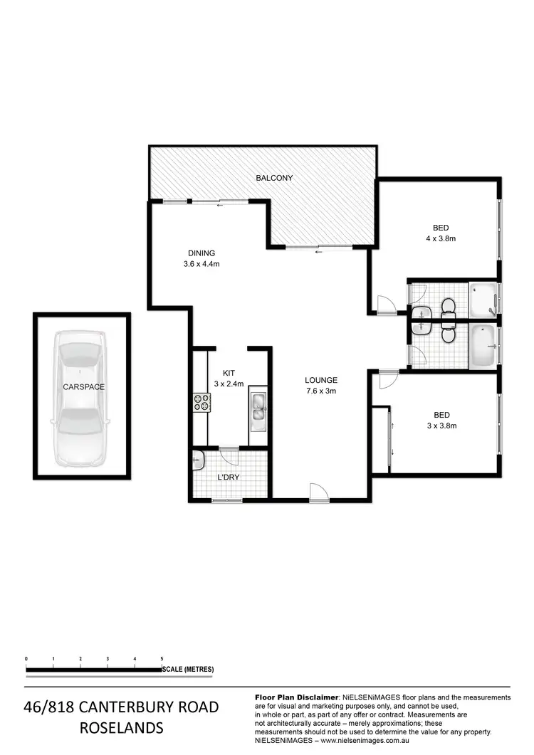 Floorplan of Homely unit listing, 46/818-826 Canterbury Road, Roselands NSW 2196