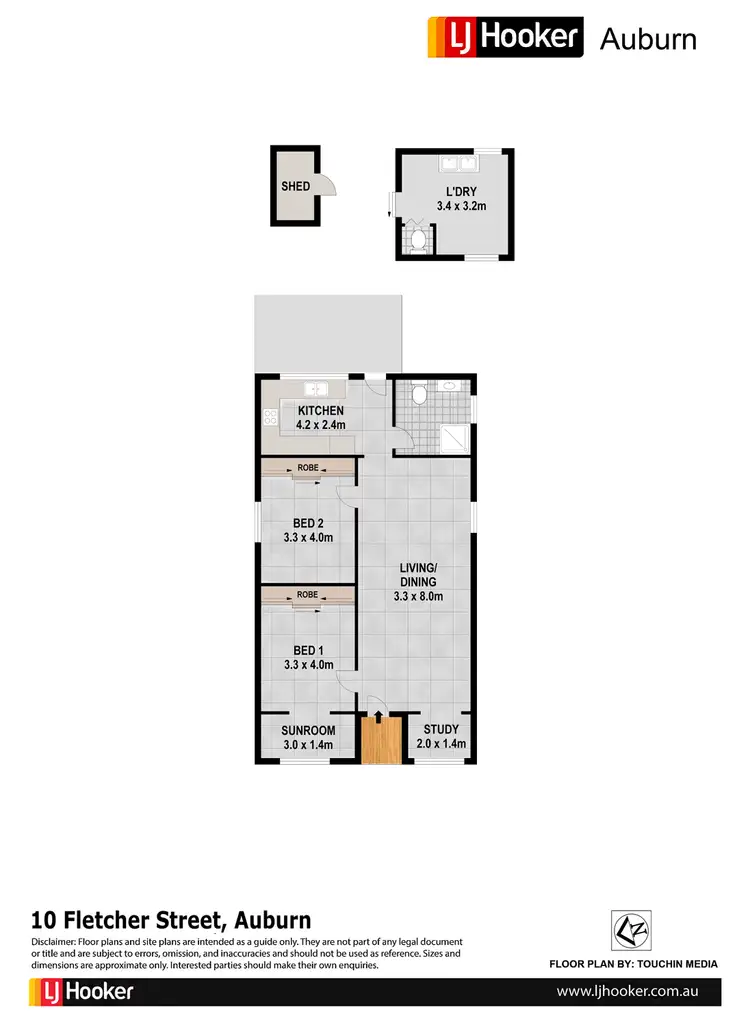 Floorplan of Homely house listing, 10 Fletcher St, Auburn NSW 2144