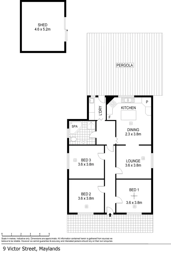 Floorplan of Homely house listing, 9 Victor Street, Maylands SA 5069