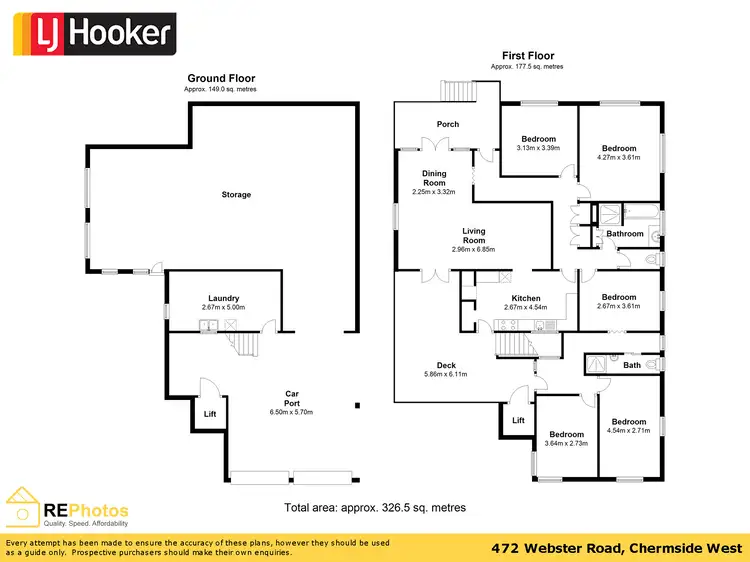 Floorplan of Homely house listing, 23 Bramcote Street (aka 472 Webster Road), Chermside West QLD 4032