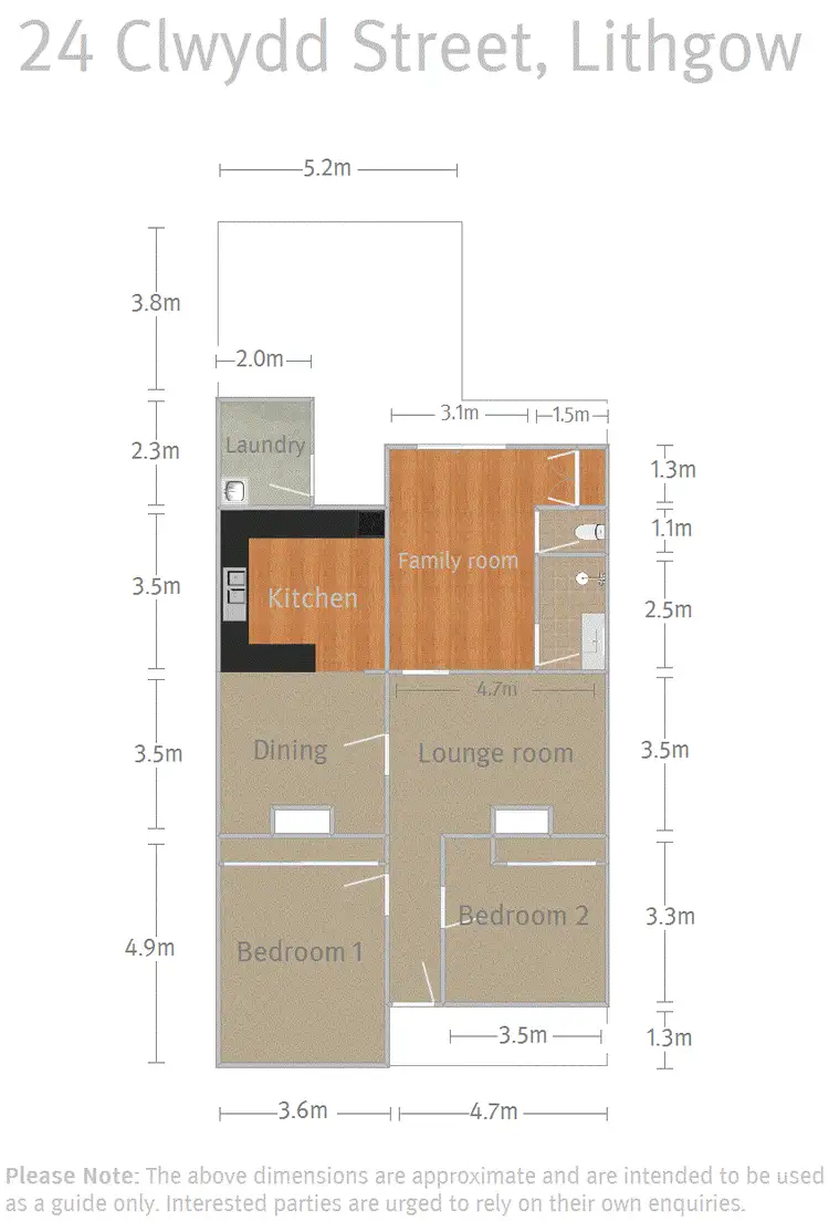 Floorplan of Homely house listing, 24 Clwydd Street, Lithgow NSW 2790