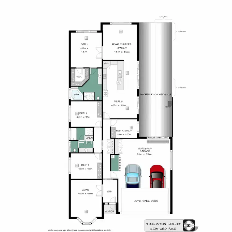 Floorplan of Homely house listing, 3 Kingston Circuit, Seaford Rise SA 5169