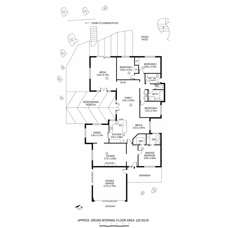 Floorplan of Homely house listing, 6 Crowsnest Court, Coromandel Valley SA 5051