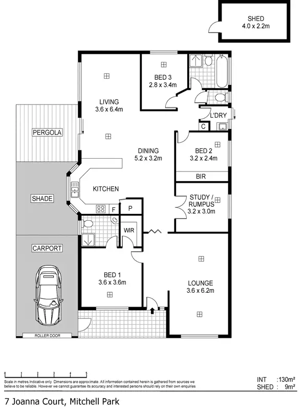 Floorplan of Homely house listing, 7 Joanna Court, Mitchell Park SA 5043