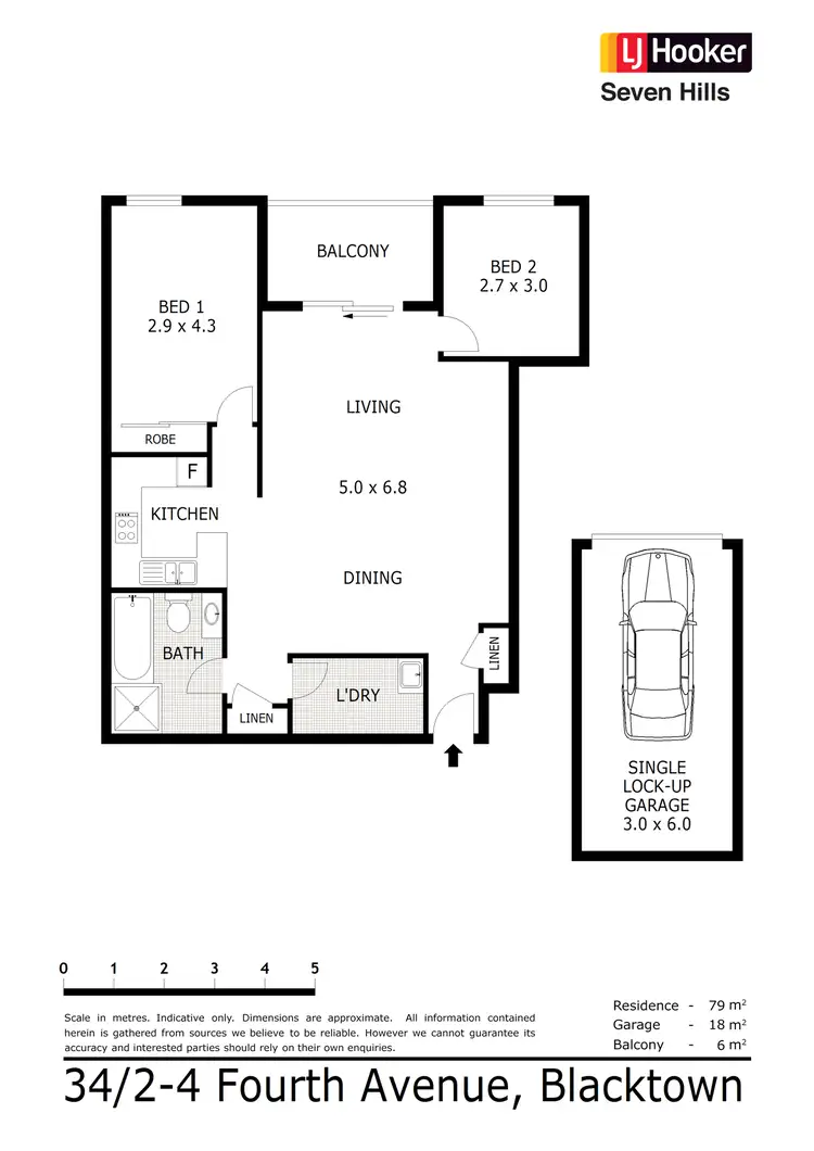 Floorplan of Homely unit listing, 34/2 - 4 Fourth Avenue, Blacktown NSW 2148