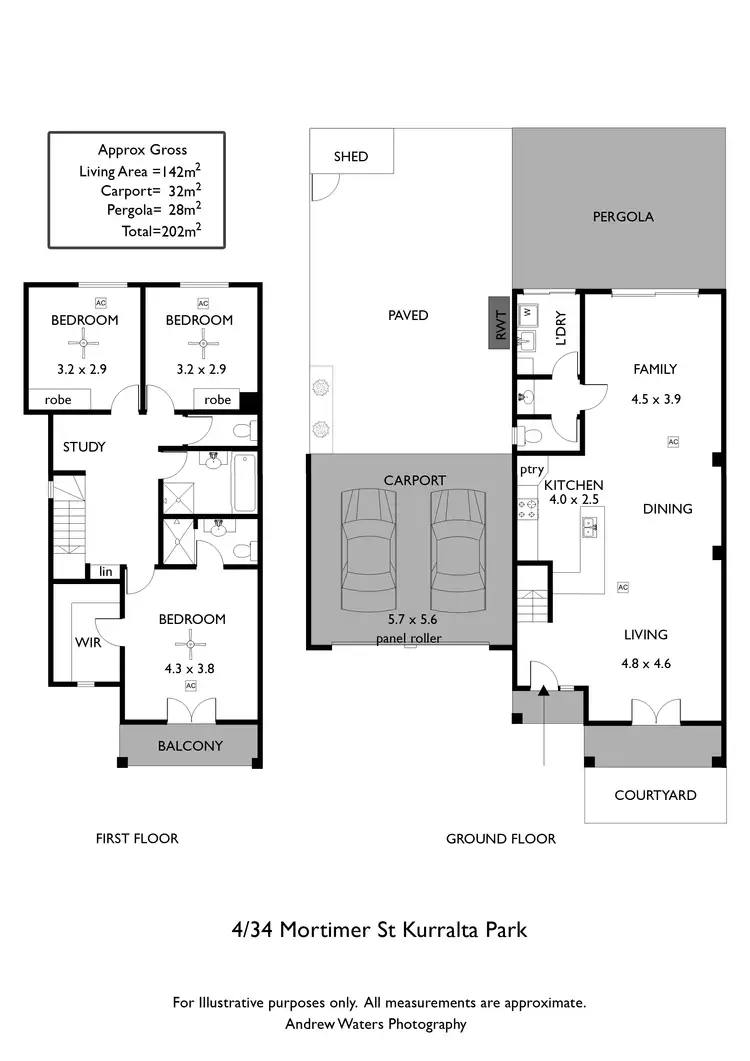 Floorplan of Homely townhouse listing, 4/34 Mortimer Street, Kurralta Park SA 5037