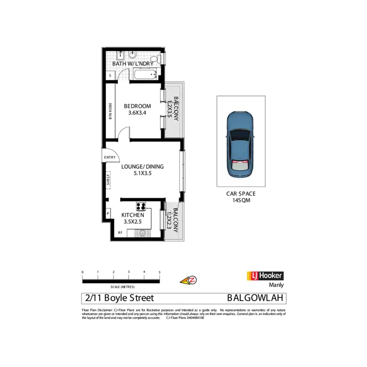 Floorplan of Homely apartment listing, 2/11 Boyle Street, Balgowlah NSW 2093