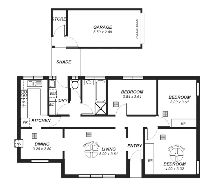 Floorplan of Homely villa listing, 3/44 Heather Drive, Ridgehaven SA 5097