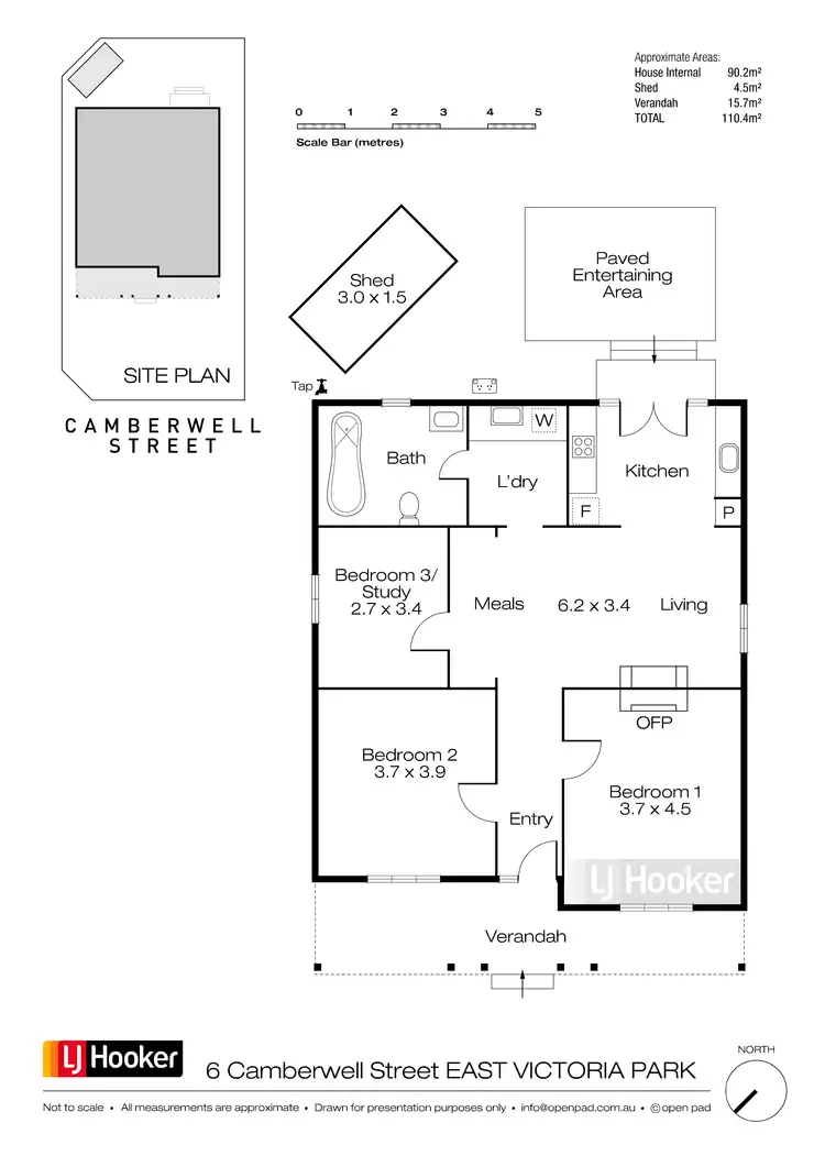 Floorplan of Homely house listing, 6 Camberwell Street, East Victoria Park WA 6101