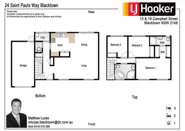 Floorplan of Homely townhouse listing, 24 St Pauls Way, Blacktown NSW 2148