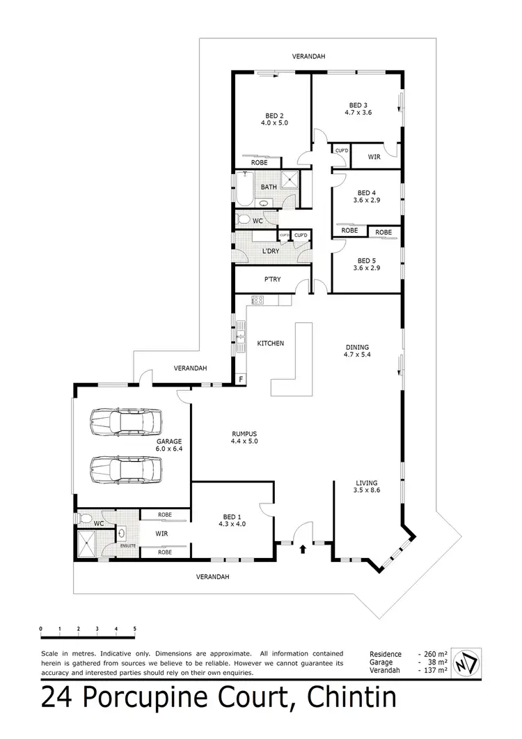 Floorplan of Homely house listing, 24 Porcupine Court, Chintin VIC 3756
