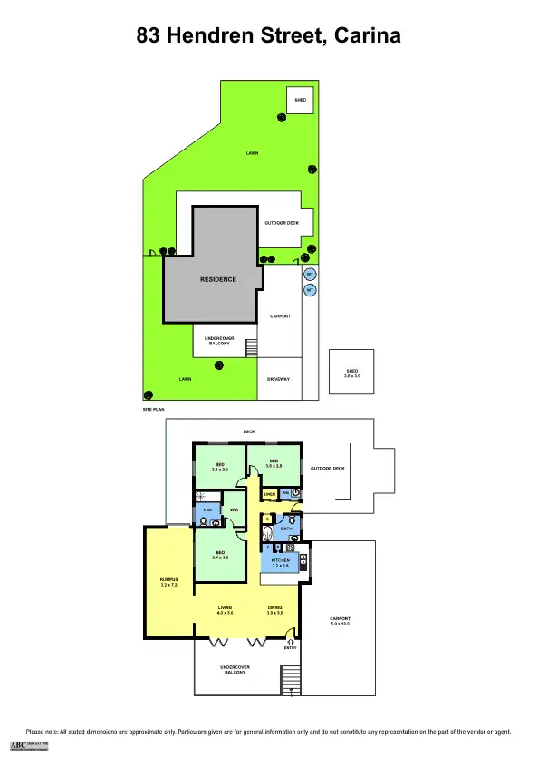 Floorplan of Homely house listing, 83 Hendren Street, Carina QLD 4152