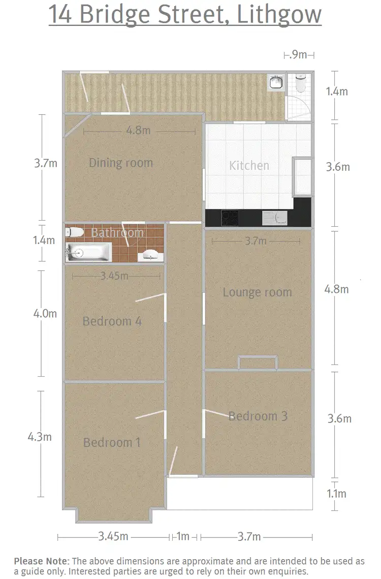 Floorplan of Homely house listing, 14 Bridge Street, Lithgow NSW 2790