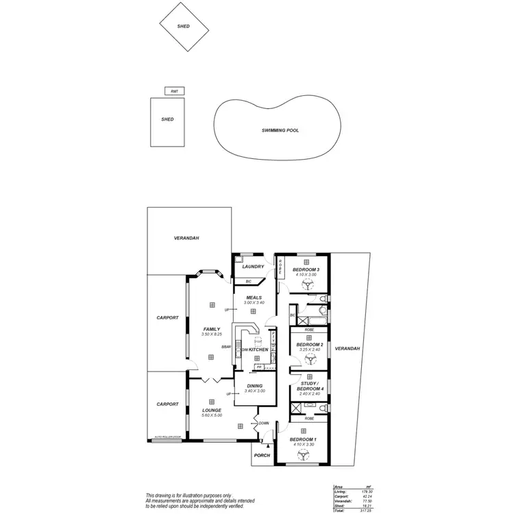 Floorplan of Homely house listing, 41 Corbusier Drive, St Agnes SA 5097