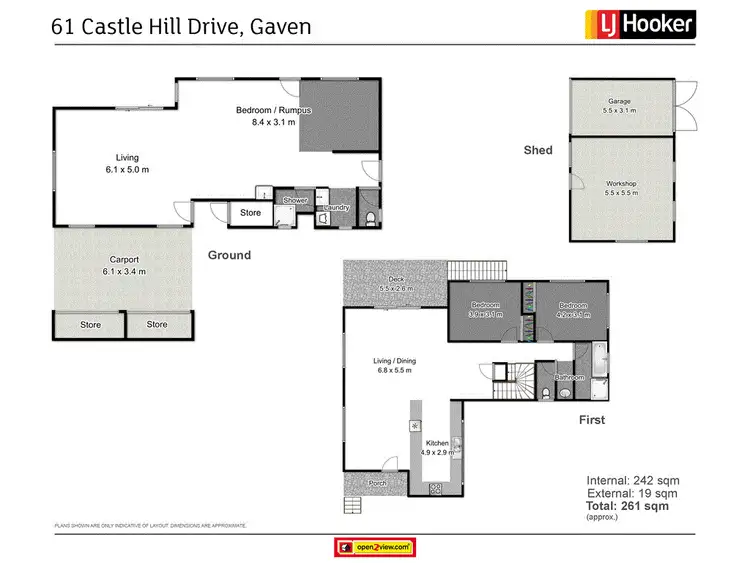 Floorplan of Homely house listing, 61 Castle Hill Drive, Gaven QLD 4211