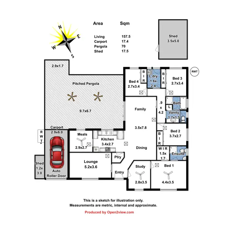 Floorplan of Homely house listing, 13 Rau Avenue, Evanston SA 5116