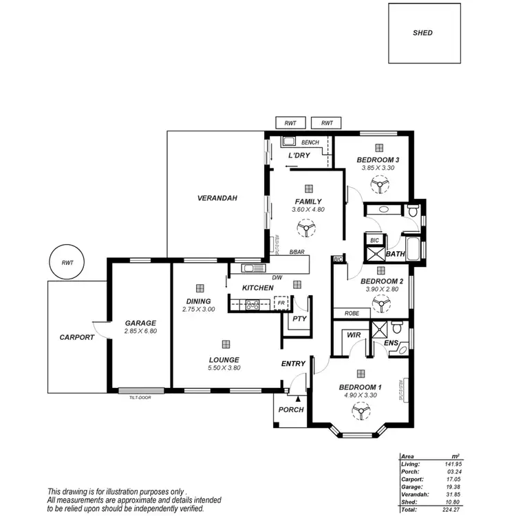 Floorplan of Homely house listing, 7 Etuna Street, Para Hills West SA 5096