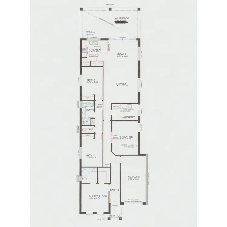 Floorplan of Homely house listing, 13 Cedar Avenue, Greenacres SA 5086