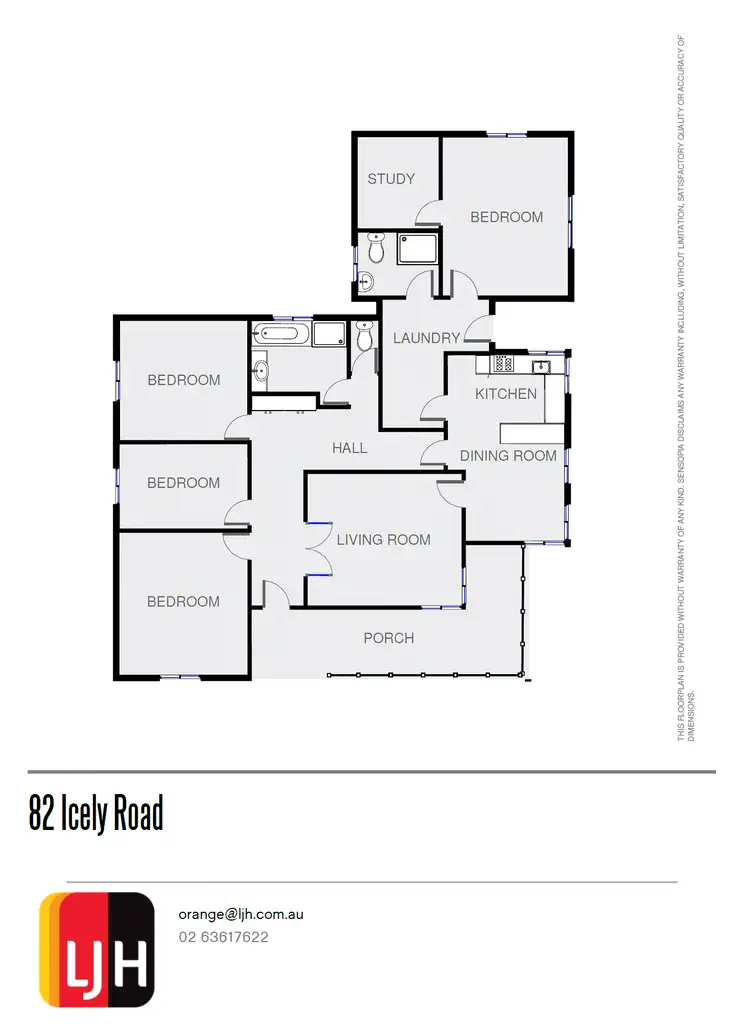 Floorplan of Homely house listing, 82 Icely Road, Orange NSW 2800