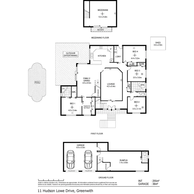 Floorplan of Homely house listing, 11 Hudson Lowe Drive, Greenwith SA 5125