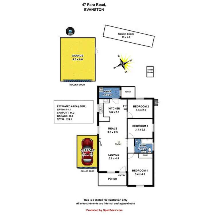 Floorplan of Homely house listing, 47 Para Road, Evanston SA 5116
