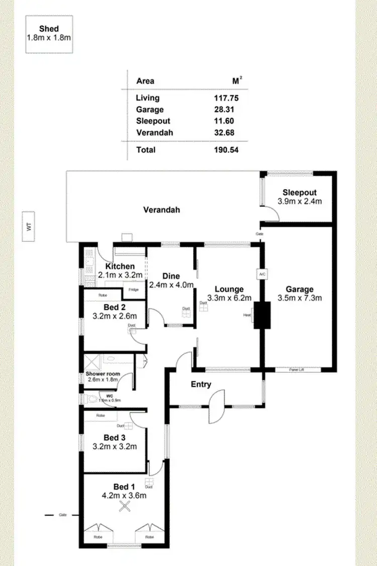 Floorplan of Homely house listing, 97 Mofflin Road, Elizabeth Vale SA 5112