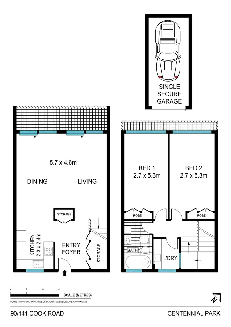 Floorplan of Homely unit listing, 90/141 Cook Road, Centennial Park NSW 2021