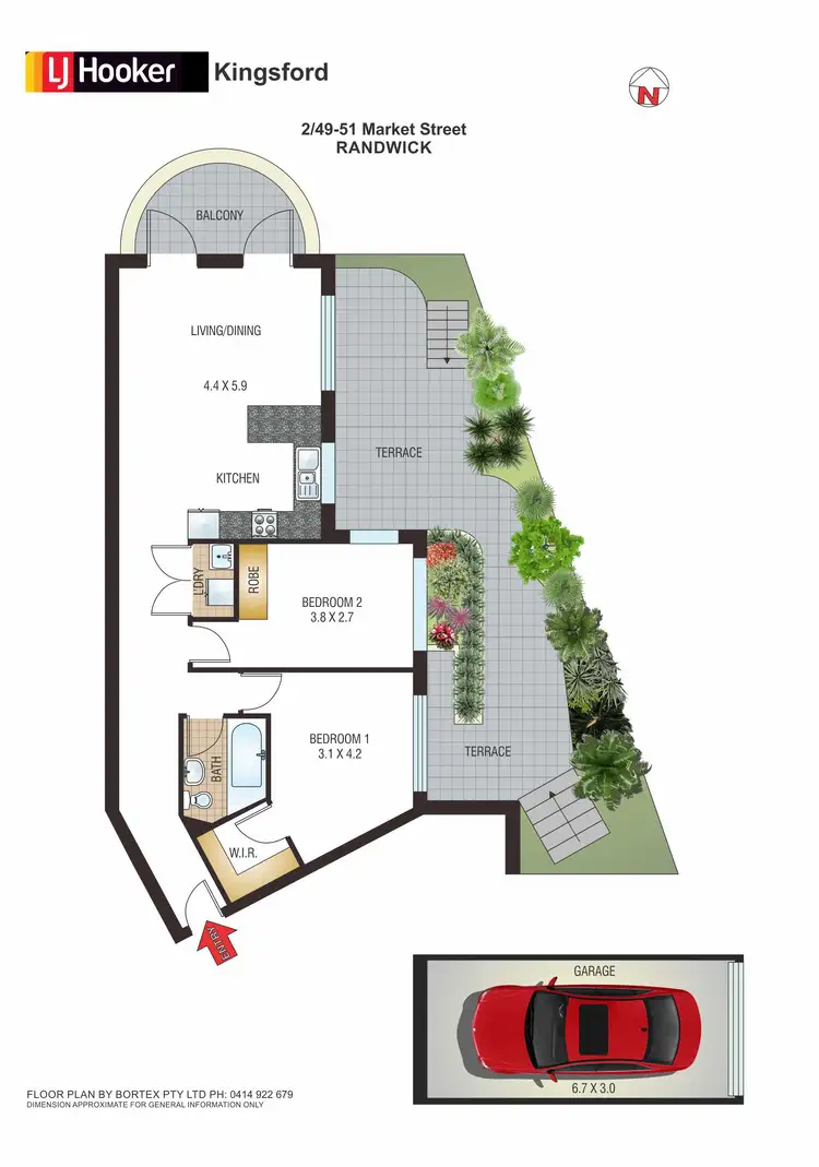 Floorplan of Homely unit listing, 2/49-51 Market Street, Randwick NSW 2031