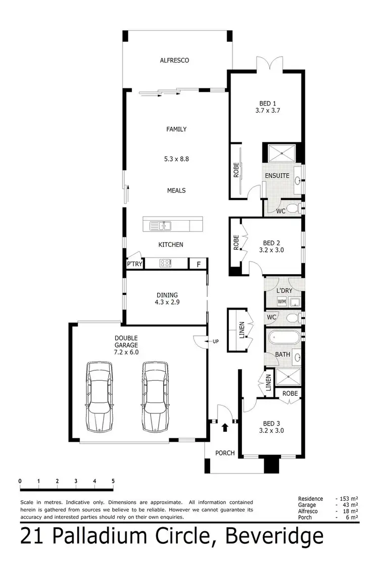 Floorplan of Homely house listing, 21 Palladium Circle, Beveridge VIC 3753