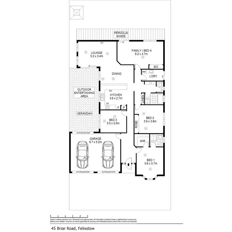 Floorplan of Homely house listing, 45 Briar Road, Felixstow SA 5070