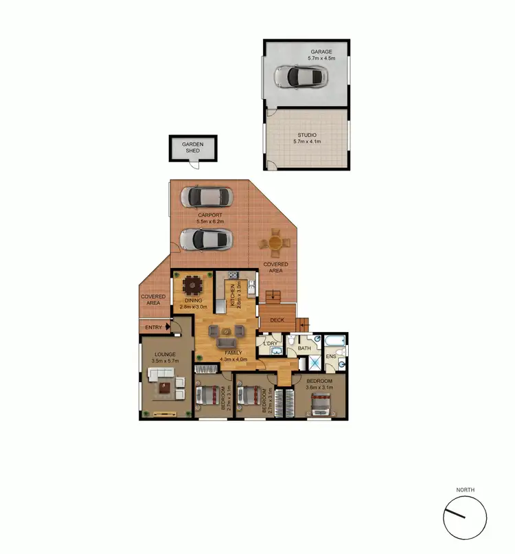 Floorplan of Homely house listing, 69 Clive Steele Avenue, Monash ACT 2904