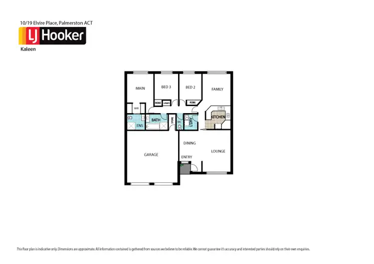 Floorplan of Homely townhouse listing, 10/19 Elvire Place, Palmerston ACT 2913