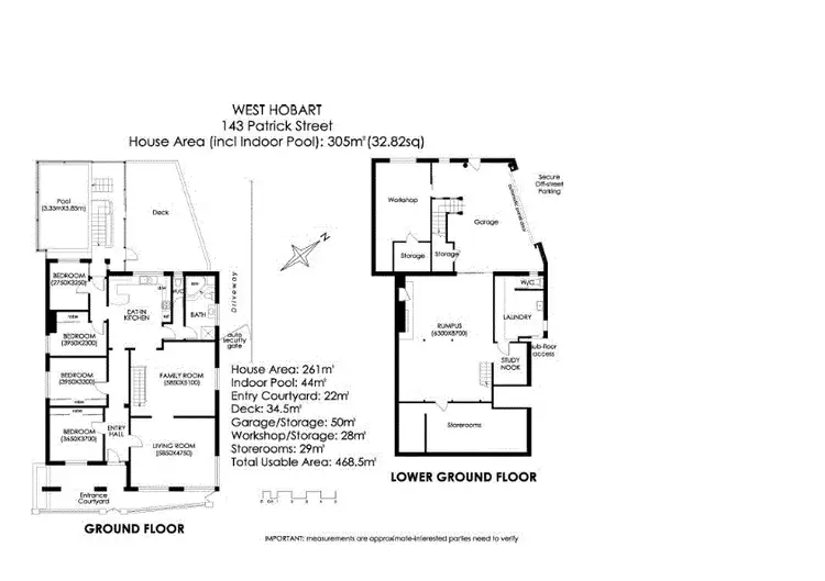 Floorplan of Homely house listing, 143 Patrick Street, West Hobart TAS 7000