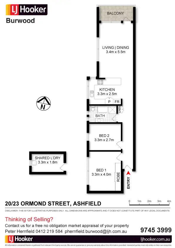 Floorplan of Homely unit listing, 20/23 Ormond Street, Ashfield NSW 2131