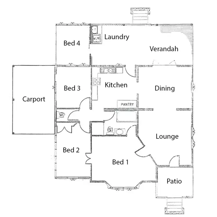 Floorplan of Homely house listing, 13 Tomkins Street, Cluden QLD 4811