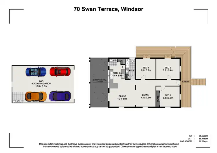Floorplan of Homely house listing, 70 Swan Terrace, Windsor QLD 4030