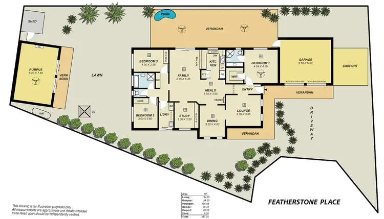 Floorplan of Homely house listing, 7 Featherstone Place, Salisbury Heights SA 5109