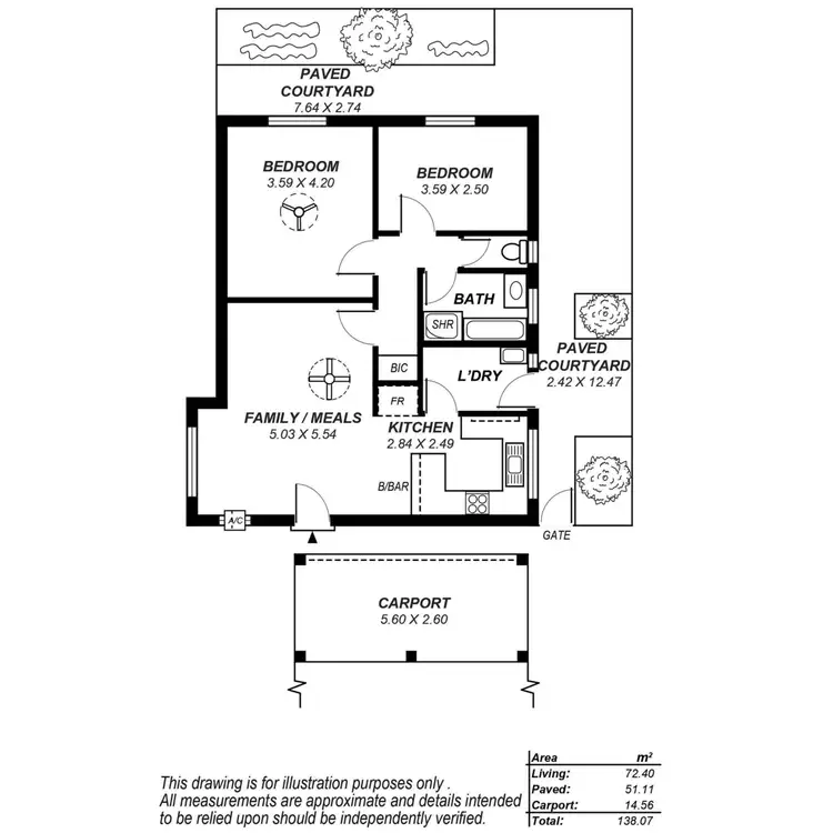 Floorplan of Homely unit listing, 5/32 Third Avenue, St Morris SA 5068