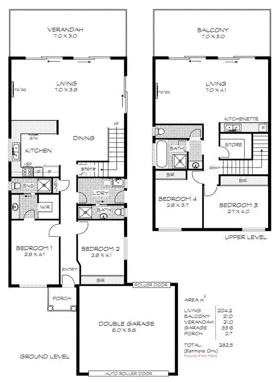 Floorplan of Homely semi-detached listing, 147 Excelsior Parade, Hindmarsh Island SA 5214