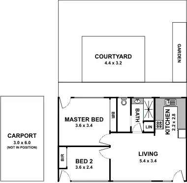 Floorplan of Homely unit listing, 2/15 Milne Street, Clayfield QLD 4011