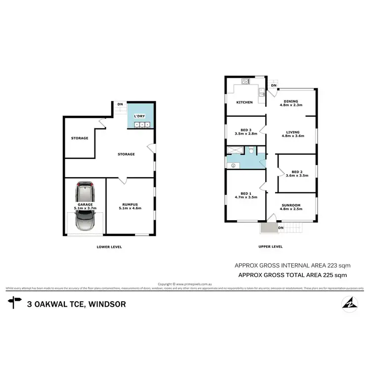 Floorplan of Homely house listing, 3 Oakwal Terrace, Windsor QLD 4030