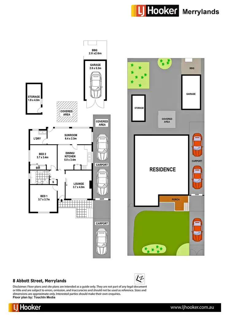 Floorplan of Homely house listing, 8 Abbott Street, Merrylands NSW 2160